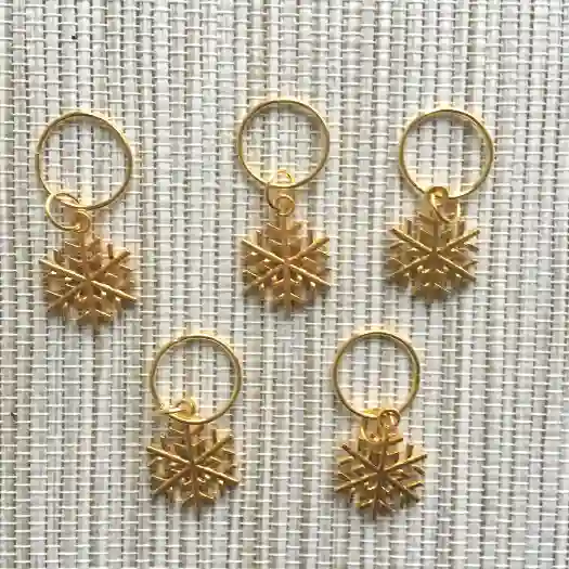 5 bijoux pour braids, locks et tresses Hair Ring Flocon – Image 2