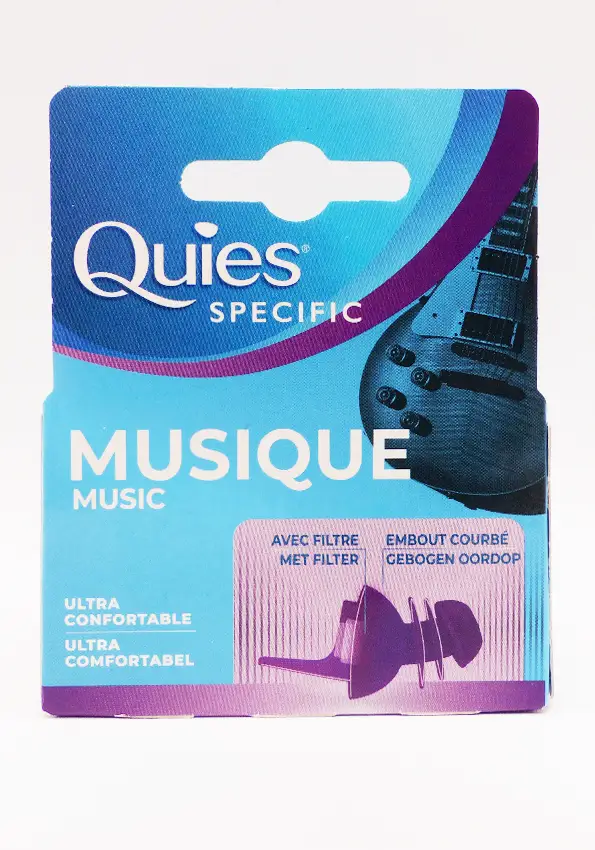 QUIES FILTRES AUDITIFS MUSIQUE 1 PAIRE REUTILISABLE