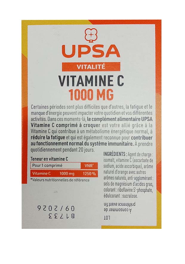 VITAMINE C 1000 MG COMPRIMES A CROQUER – Image 2