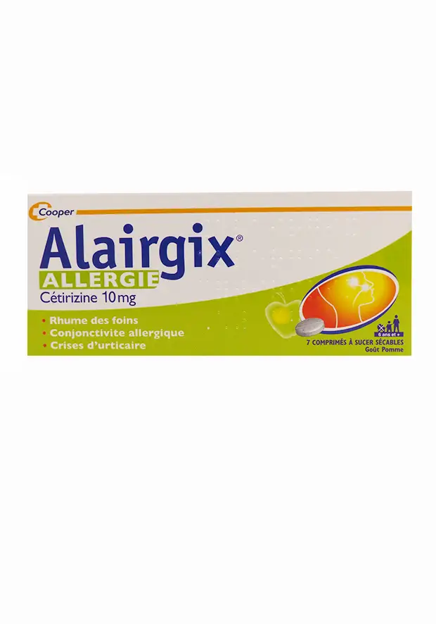 ALAIRGIX ALLERGIE 10MG 7 COMPRIMES A SUCER SECABLES COOPER