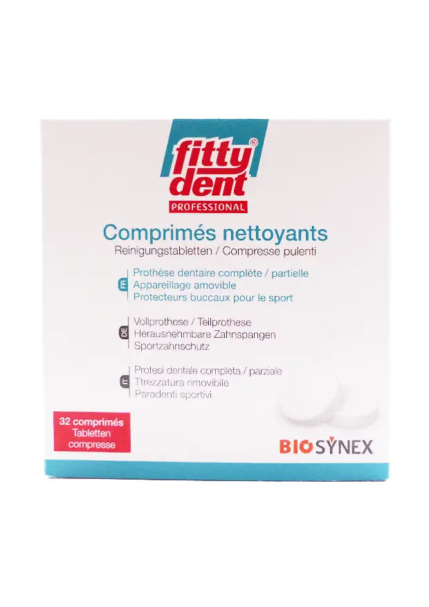 FITTYDENT 32 COMPRIMES NETTOYANTS