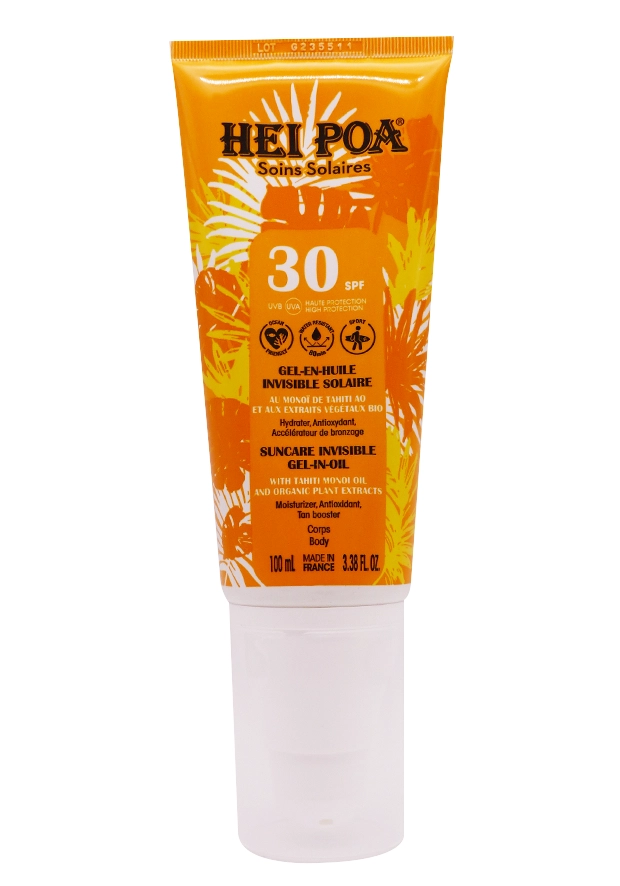 Hei Poa gel-en-huile invisible solaire SPF 30 150 ML